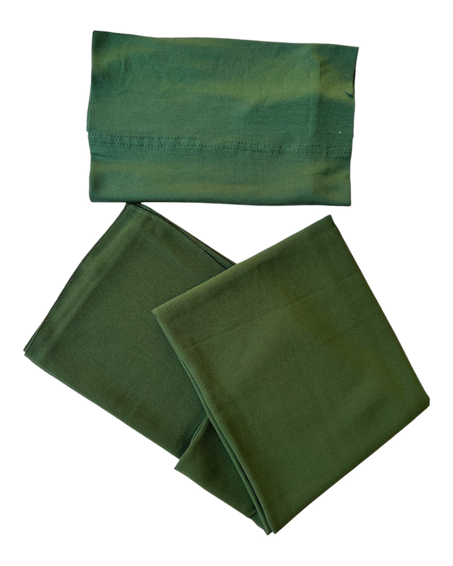 Dark Green - Chiffon Hijab Set