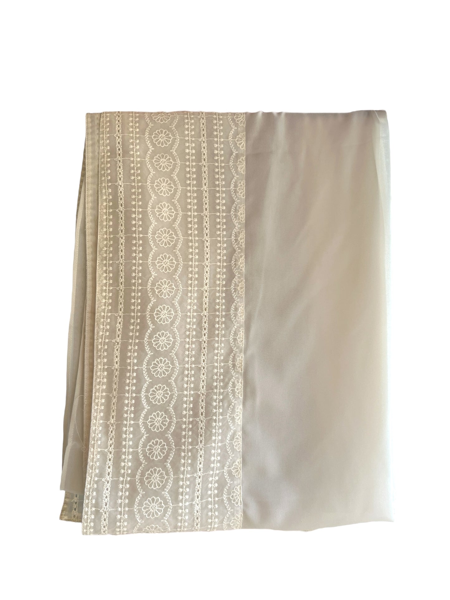 Mizaa Embroidered Linen Abaya Set