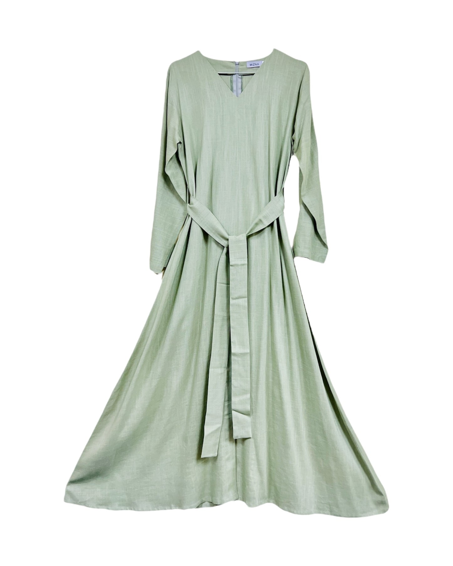 Mizaa Classic Linen Maxi Dress
