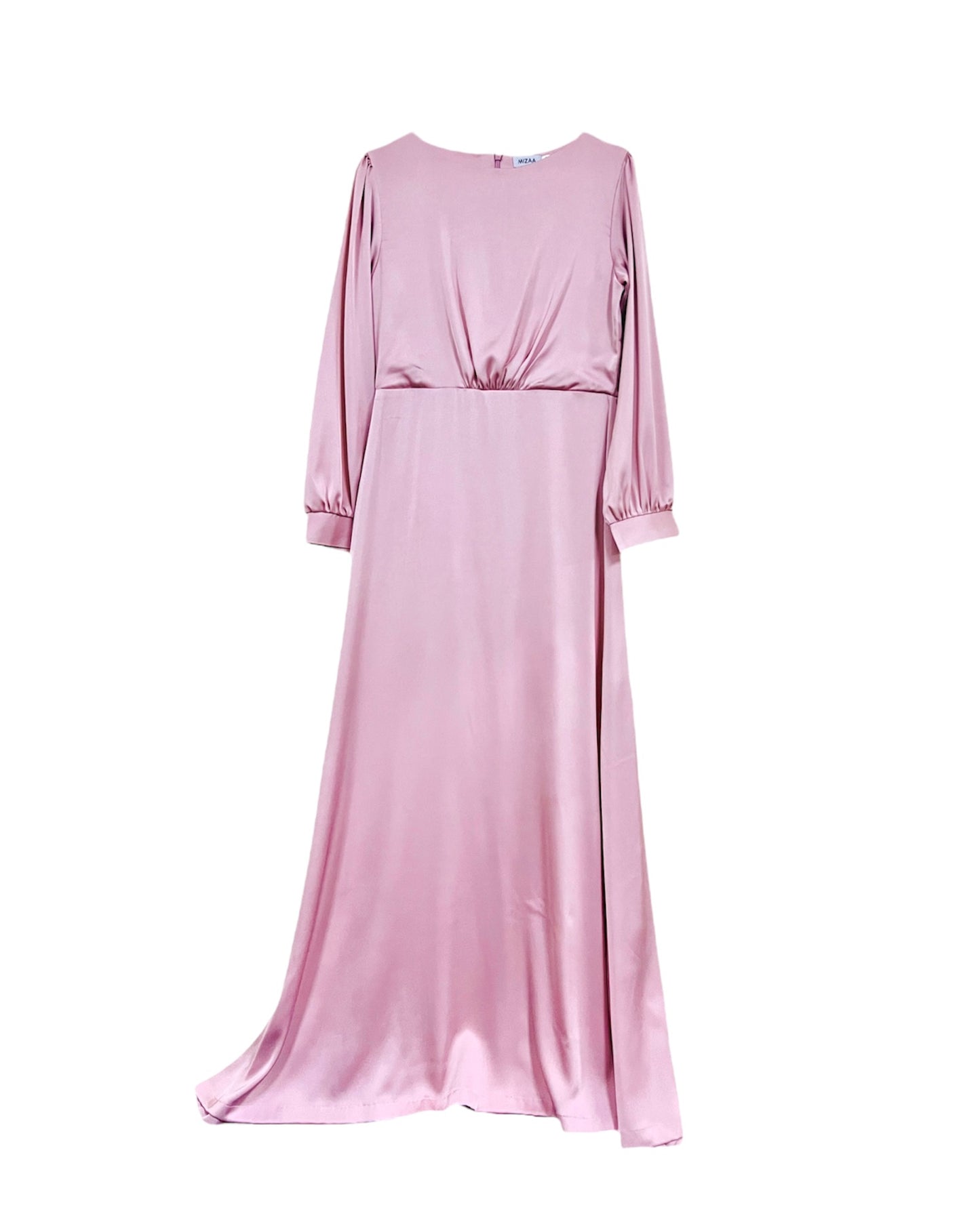 Mizaa Rose Pink Soft Touch Silk Dress