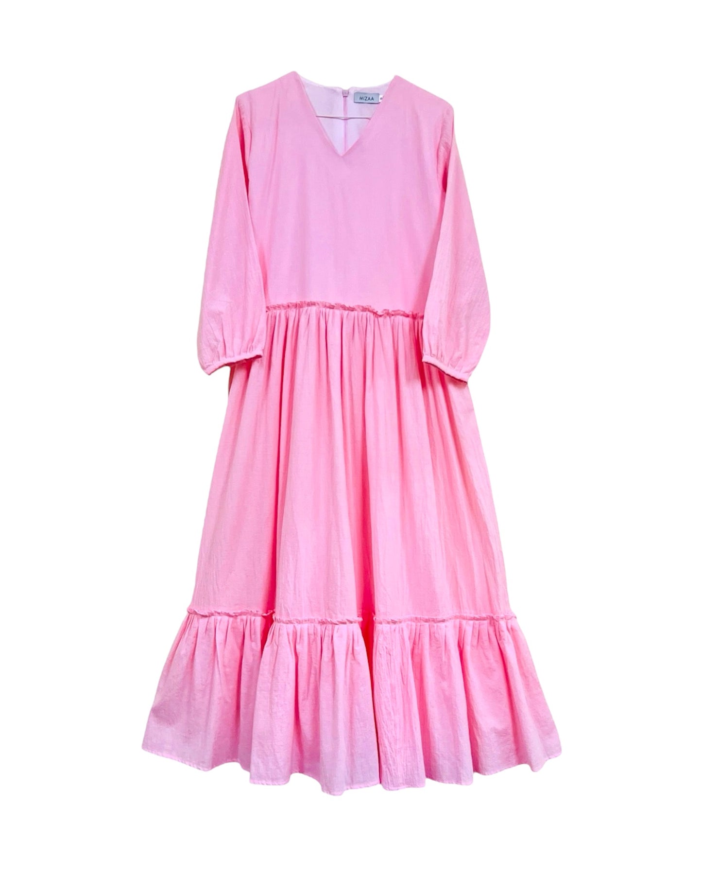 Mizaa Sweetpea Pink Cotton Dress