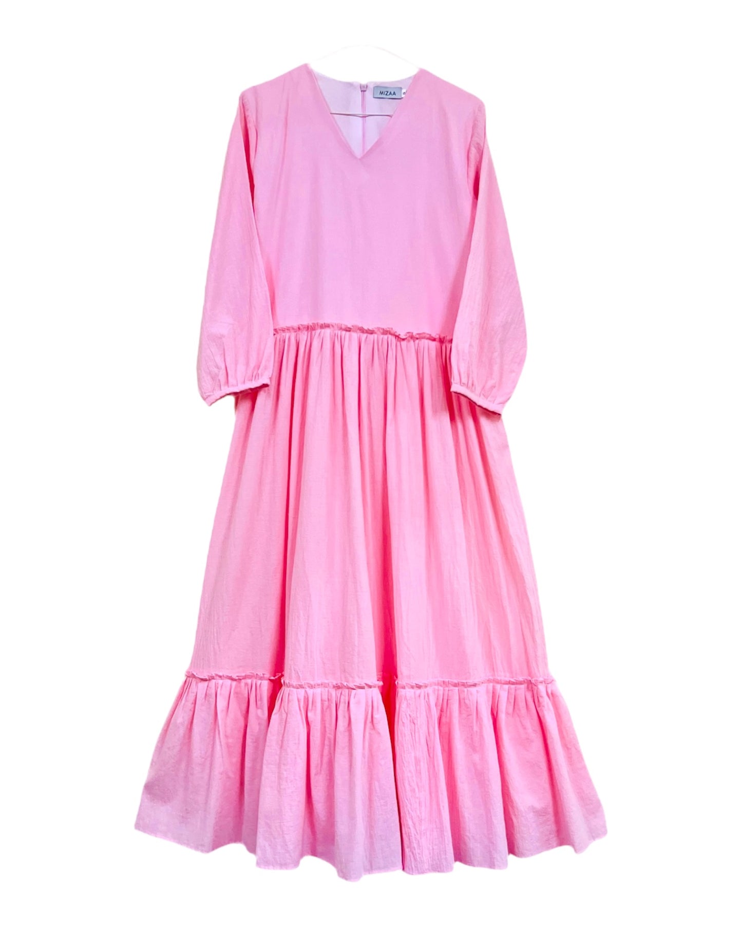 Mizaa Sweetpea Pink Cotton Dress
